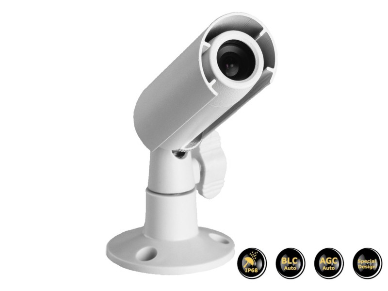 STC-72N420 Камера, CCD 1/4'', 420ТВЛ, цилиндрическая, IP68, объектив 3,6мм F2.0, белая, DC12V РАСПРОДАЖА