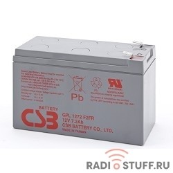 CSB Батарея GPL1272 (12V 7,2Ah  F2) (с увеличенным сроком службы 10лет))