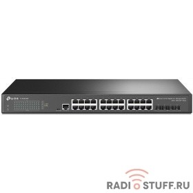 TP-Link TL-SG3428X JetStream 24-портовый гигабитный управляемый коммутатор уровня 2+ с 4 SFP+ слотами 10GE SMB