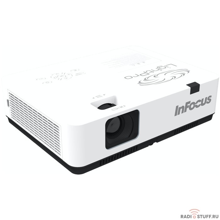 INFOCUS IN1004 Проектор {3LCD 3100lm XGA (1024x768), 1.48~1.78:1, 2000:1, (Full 3D), 10W, 3.5mm in, Composite video, VGA IN, HDMI IN, USB b, лампа 20000ч.(ECO mode), RS232, 31дБ, 3,1 кг}